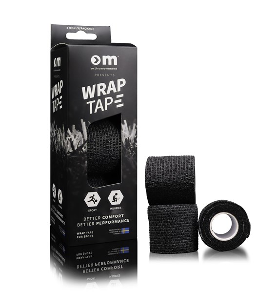 OM-WT3/BLACK WRAP TAPE 5CM/4,5M x3 - Taśma Tape x3
